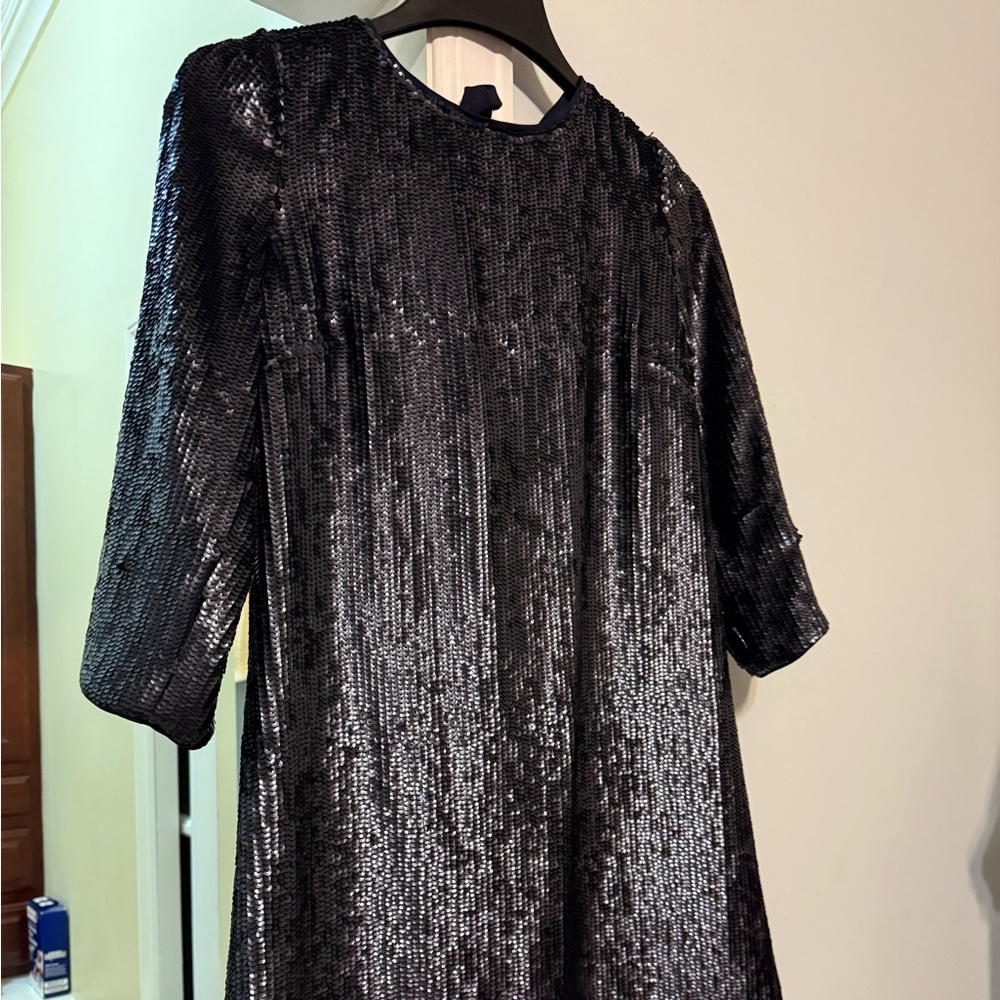 Shimmering Blue Sequin Dress